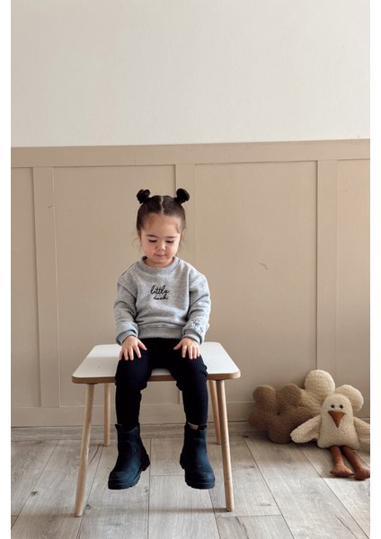 Little Duck Nakış Detaylı Bebek Çocuk Pamuklu Sweatshirt Kız/erkek fiyatları