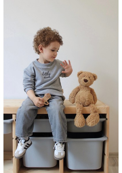Little Duck Nakış Detaylı Bebek Çocuk Pamuklu Sweatshirt Kız/erkek modelleri