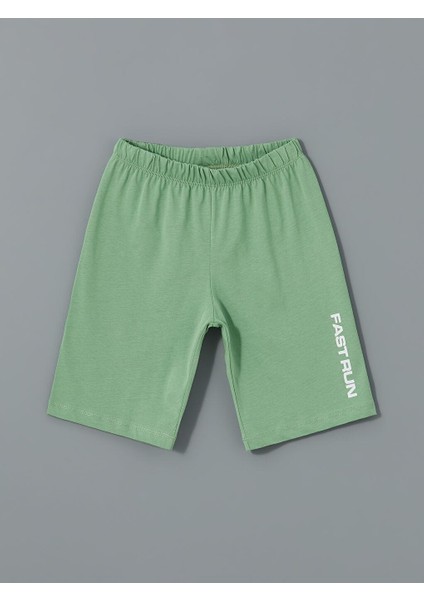 Bisiklet Yaka Erkek Çocuk Şortlu Pijama Takımı