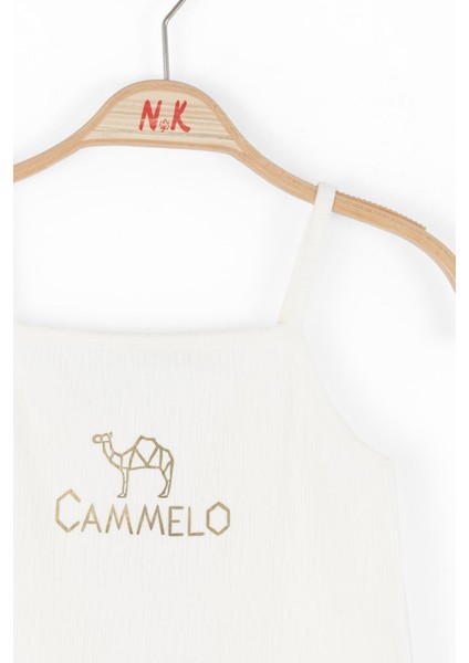 Kız Çocuk Camelo Tshirt 8-14 Krem fırsatları