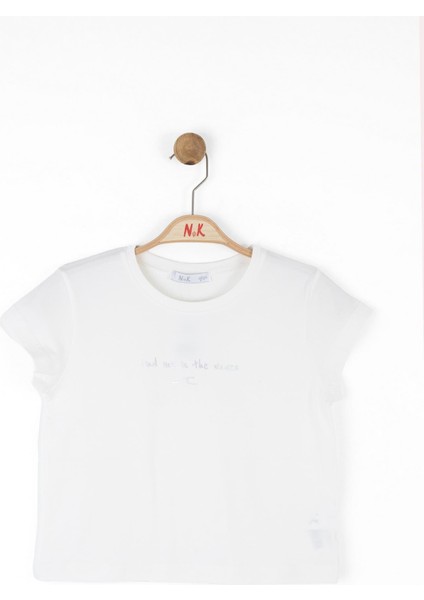 Nk Kız Çocuk Find Tshirt 8-14 Yaş Ekru