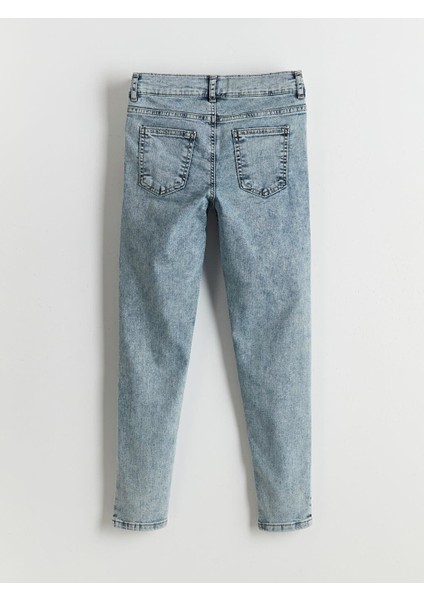 Beli Ayarlanabilir Lastikli Erkek Çocuk Jean Pantolon