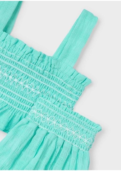 Mayoral Kız Çocuk Petek Şortlu Takım 4-8 Yaş Mint modelleri