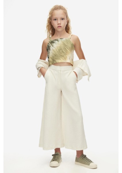 Kız Çocuk Batik Crop 8-14 Yaş Haki