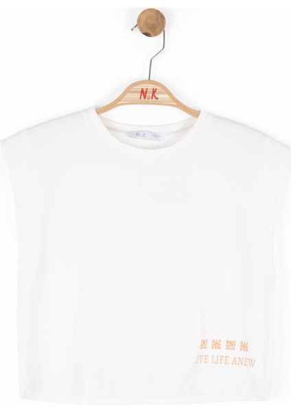 Nk Kız Çocuk Anew Tshirt 8-14 Yaş Ekru