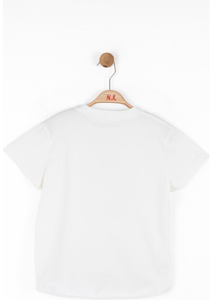 Nk Kız Çocuk Yosun Tshirt 8-14 Yaş Ekru