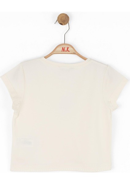 Kız Çocuk Malta Tshirt 8-14 Krem modelleri