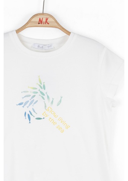 Kız Çocuk Slow Tshırt 4-8yaş Yeşil modelleri