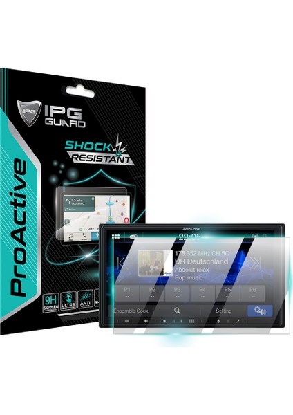 Alpine ILX-W650 / ILX-W650BT / ILX-W690D Görüntü Sis. 9h Nano Ipg Proactive Ekran Koruyucu