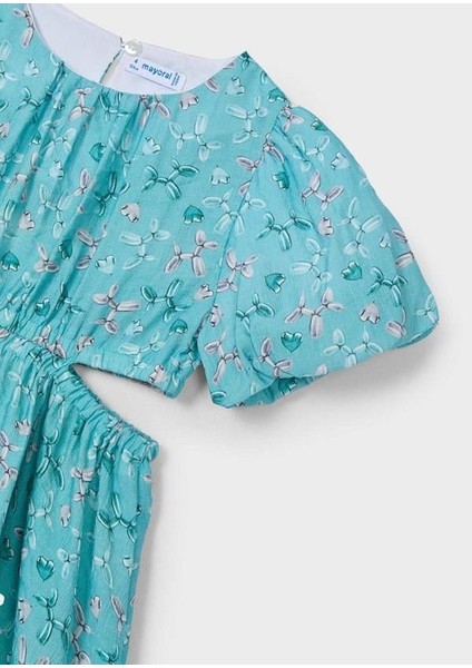 Mayoral Kız Çocuk Baskılı Elbise 6-10 Yaş Yeşil modelleri