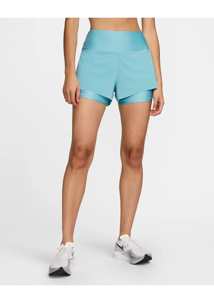 Dri-Fit Swift Mid-Rise 8cm (Approx.) 2-In-1 Running Kadın Şort