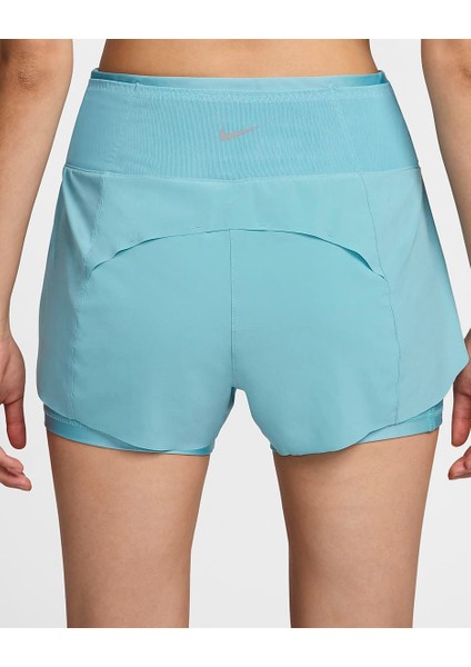 Dri-Fit Swift Mid-Rise 8cm (Approx.) 2-In-1 Running Kadın Şort