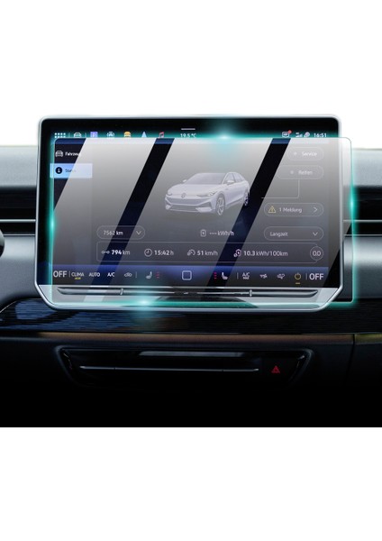 Volkswagen 2024 Id.7 15 Inch Navigasyon Için 9h Nano Ipg Proactive Ekran Koruyucu fiyatları