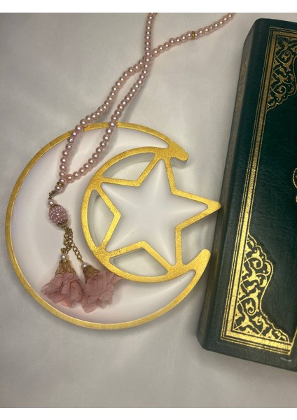 Ramazan Süsü, Ramazan Dekoru, Ramazan Dekoratif Tabak, Ay Yıldız Dekoratif Tabak