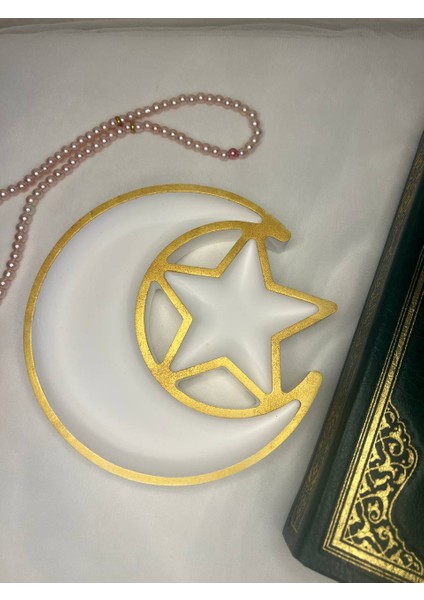 Ramazan Süsü, Ramazan Dekoru, Ramazan Dekoratif Tabak, Ay Yıldız Dekoratif Tabak modelleri