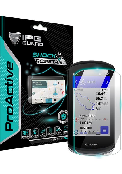 Garmin Edge 1040 El Tipi Gps Için 9h Nano Ipg Proactive Ekran Koruyucu (2 Adet) Pürüzsüz Cam Bitiş