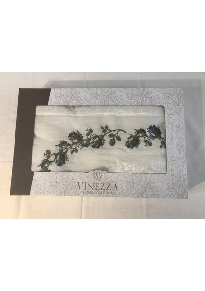 Collection Çeyizlik 6 Parça Gri Lale Nakışlı Makinede Etamin Işleme Seccade Bohça Seti modelleri