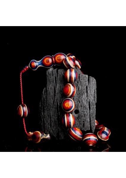 Sistemli Kâfur Ağacı 17'li Efe Maskot Model Tesbih