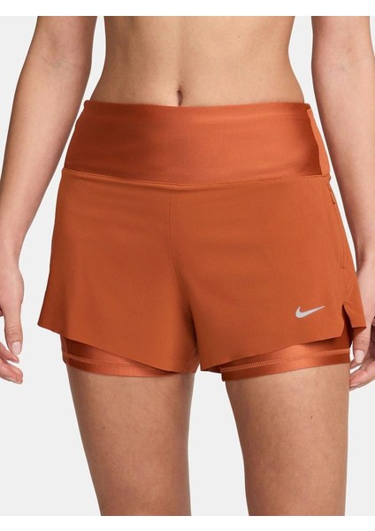 Swift Dri-Fit Kadın Turuncu Koşu Şortu