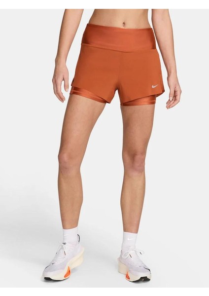 Swift Dri-Fit Kadın Turuncu Koşu Şortu