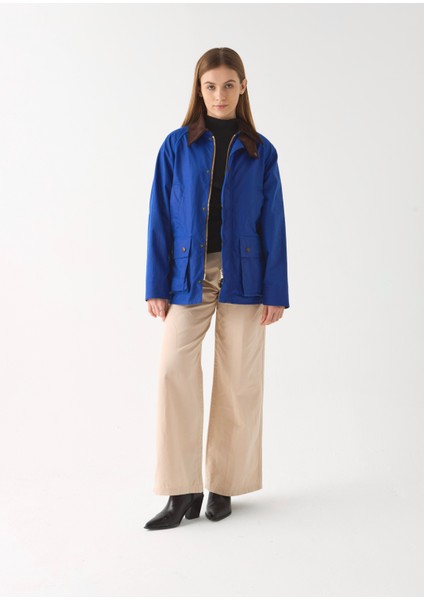 Barn Yağlı Ceket(Ege Mavisi/ Barn Wax Jacket (Aegean Blue)/ Barn Waxed Cotton Jacket fırsatları