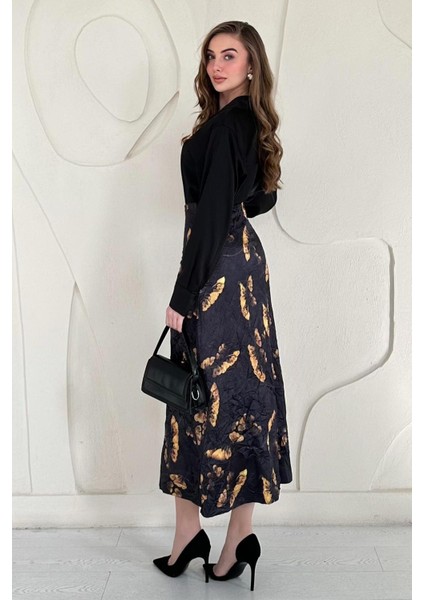 Baskılı Kroşetalı Etek modelleri