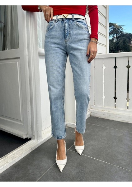 Kar Yıkama Boyfriend Jean Pantolon
