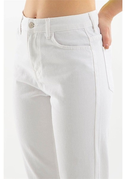 Cindy Beyaz Everyday 90S Jean Pantolon 2024 modelleri