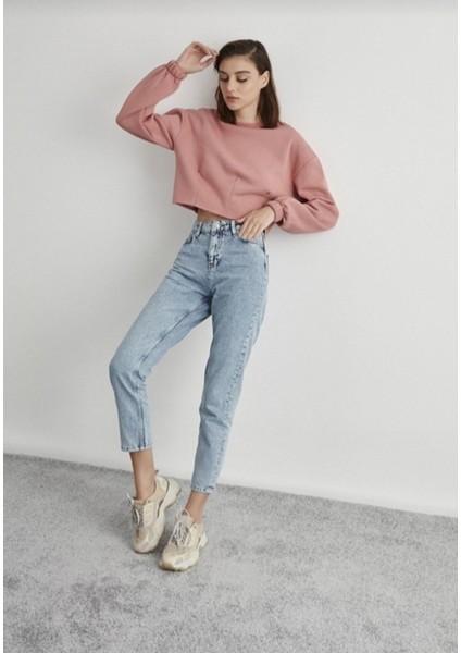 Leo Robin Mom Jeans Eskitme Buz Boyfriend Yüksek Bel Kot modelleri