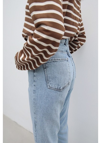 Leo 90's Kadın Camelia Kar Yıkama Mom Jean Pantolon fiyatları