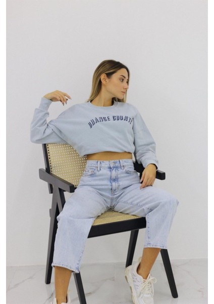 Penolope Kadın Kadın Mavi Kar Yıkama Trikot Jean