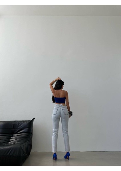 Leo 90's Dora Zero Max Yüksek Bel Mavi Kar Yıkama Likralı Esnek Kot Pantolon ( 1 Beden Büyük Alınız) fiyatları