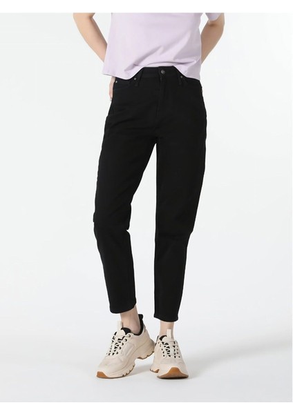 Zero Max Yüksek Bel Mavi Mom Jeans Likralı Esnek Kot Pantolon(Tam Kalıptır)