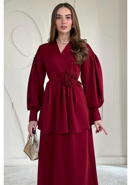 Gül Detaylı Etekli Takım fırsatları