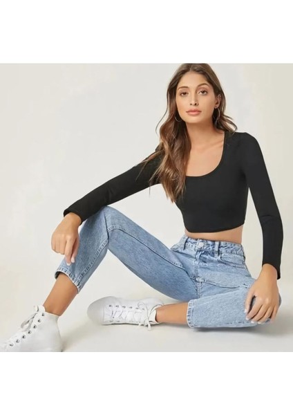 Zero Max Yüksek Bel Mavi Mom Kot Pantolon %100 Pamuk Esnek Jeans (1 Beden Büyük Alınız) fiyatları
