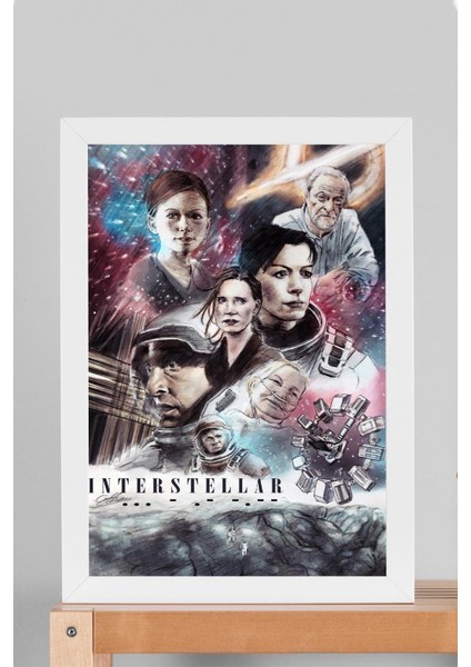 Interstellar Çerçeveli Tablo - Yıldızlararası Film Posteri Tablo