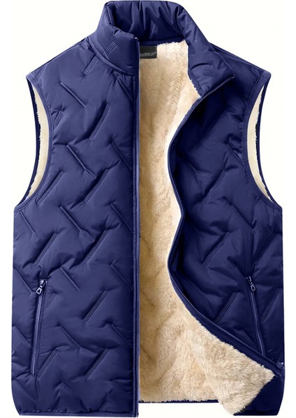 Unisex Çift Katman Ultra Termal Isı Yalıtımlı Su ve Rüzgar Geçirmez Içi Peluşlu Yelek