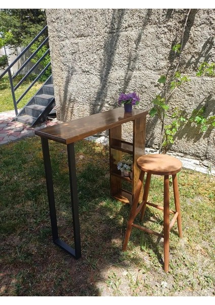 Halevia Ahşap Bar Masası Ahşap Mutfak Masası