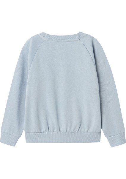Name It Nmfvenus Ls Nreg Sweat Un Mavi Kız Çocuk Sweatshirt
