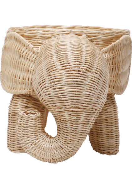 Fil Şeklinde Rattan Sepet