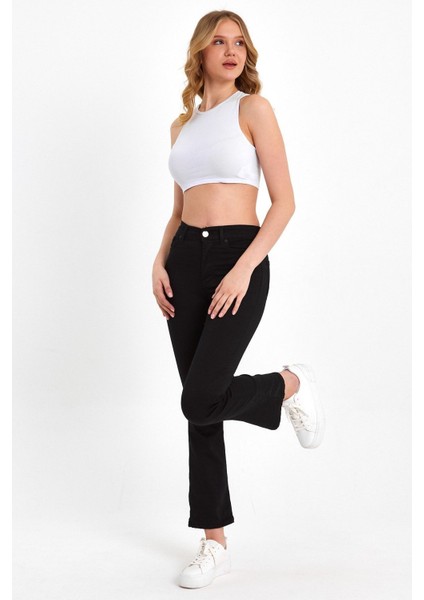 Miha Ispanyol Paça Solmayan Siyah Pantolon 2024 fiyatları