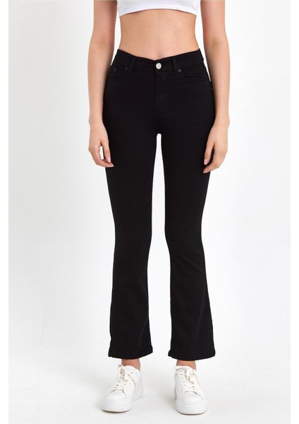 Miha Ispanyol Paça Solmayan Siyah Pantolon 2024 fırsatları