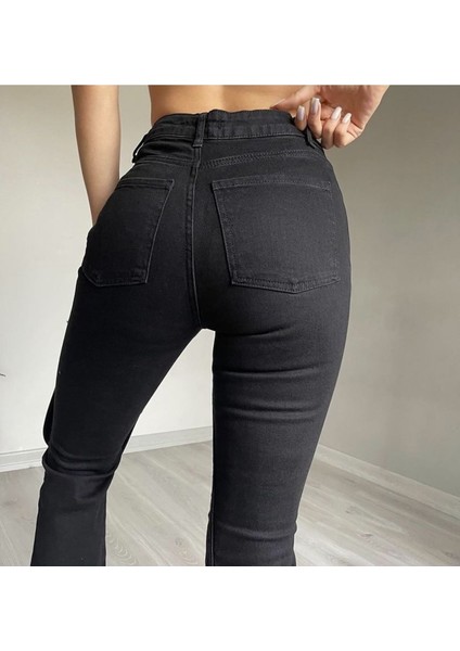 Ispanyol Paça Vintage Jean Siyah 2024