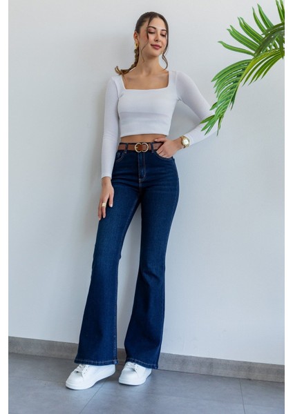 Benjamin 90's Ispanyol Paça Yüksek Bel Jean modelleri