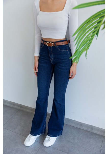 Benjamin 90's Ispanyol Paça Yüksek Bel Jean fırsatları
