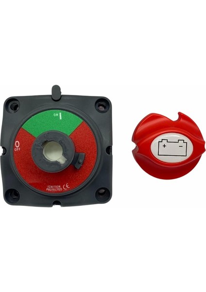 12V-50V Akü Devre Kesici Marin Tipi 200 A (Çevirmeli) (On-Off-Out)