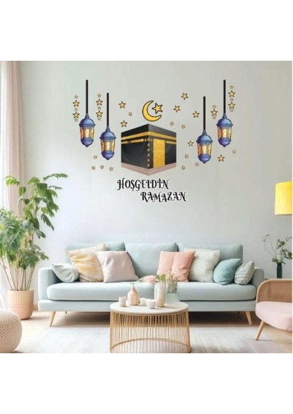 Ramazan Temalı Duvar Stickeri - Hoşgeldin Ramazan