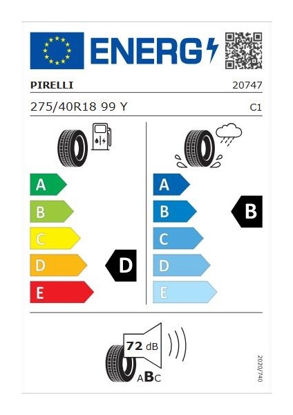 275/40 R18 99Y Cinturato P7 (*) R-F Oto Yaz Lastiği (Üretim Yılı:2025) fiyatları