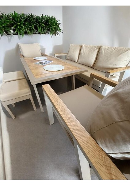 Venedik Alüminyum 3’lü Oturma Grubu Bahçe ve Balkon Takımı fiyatları
