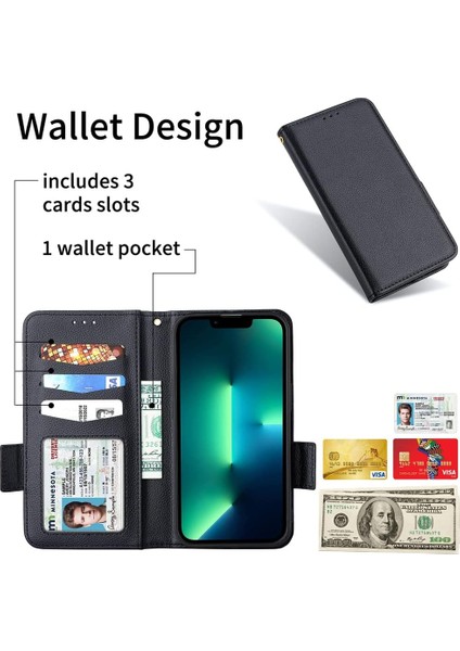 Apple Iphone 16 Uyumlu Kılıf Deri Görünümlü Kapaklı Kartlıklı Standlı Kamera Koruyuculu Kapak fiyatları